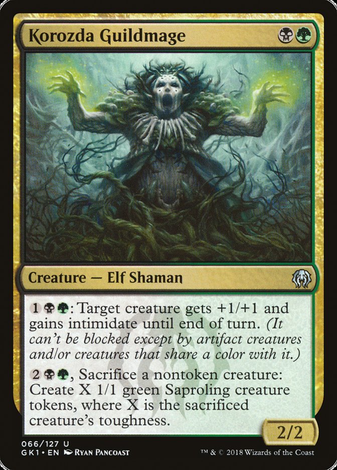 Korozda Guildmage [Guilds of Ravnica Guild Kit] | Jomio and Rueliete's Cards and Comics