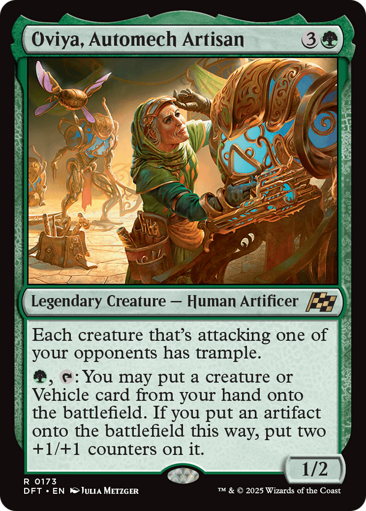Oviya, Automech Artisan [Aetherdrift] | Jomio and Rueliete's Cards and Comics
