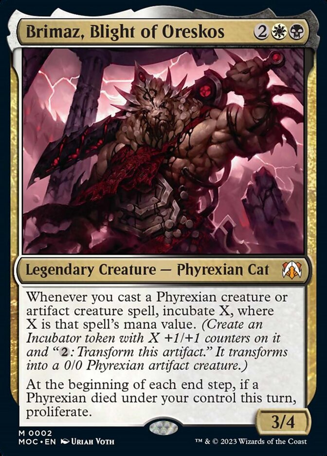 Brimaz, Blight of Oreskos [March of the Machine Commander] | Jomio and Rueliete's Cards and Comics