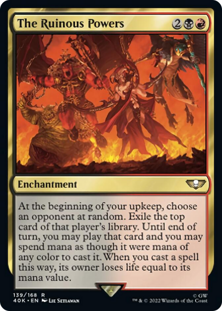 The Ruinous Powers (Surge Foil) [Warhammer 40,000] | Jomio and Rueliete's Cards and Comics