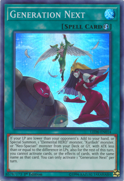 Generation Next [LED6-EN014] Super Rare | Jomio and Rueliete's Cards and Comics