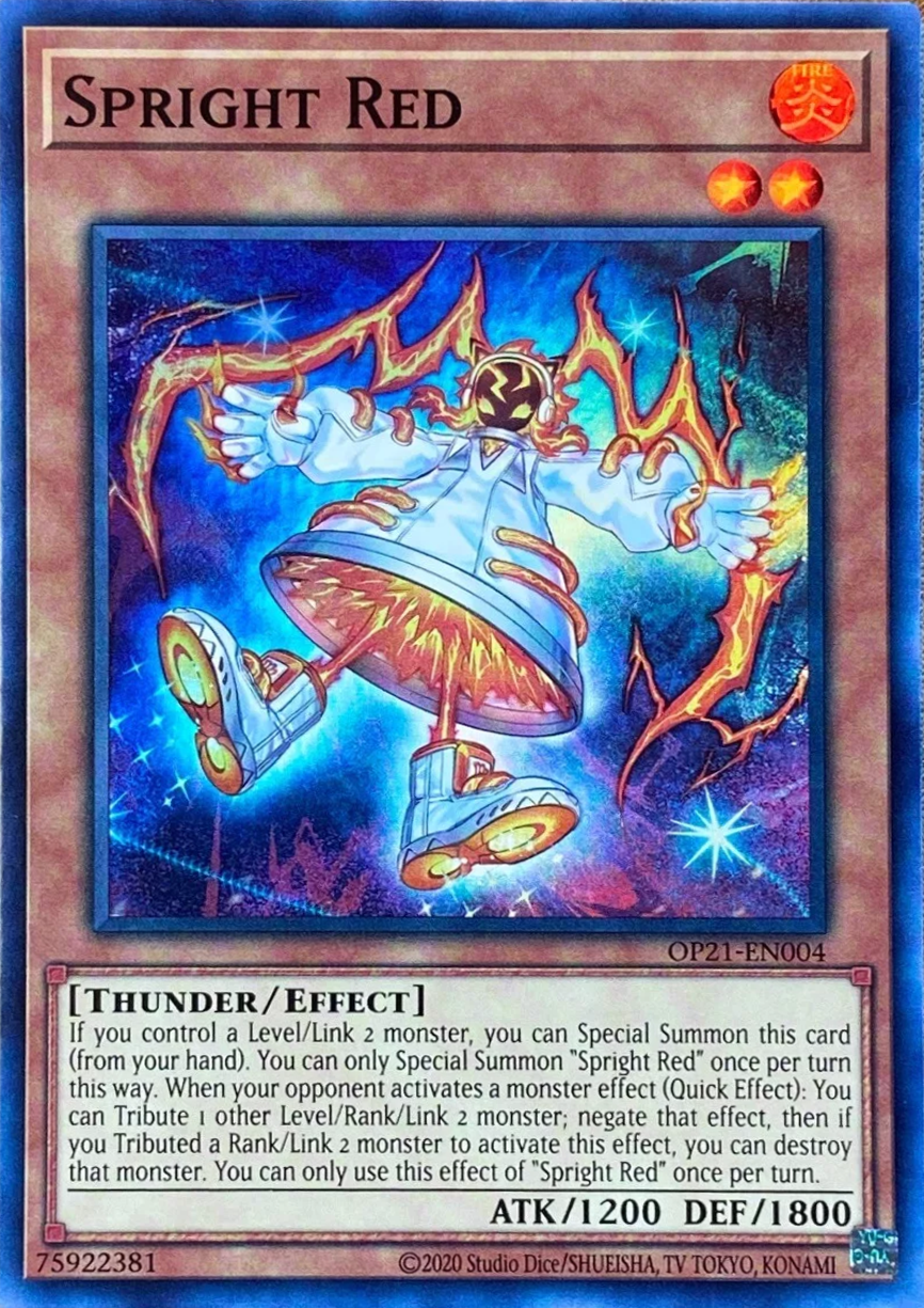 Spright Red [OP21-EN004] Super Rare | Jomio and Rueliete's Cards and Comics