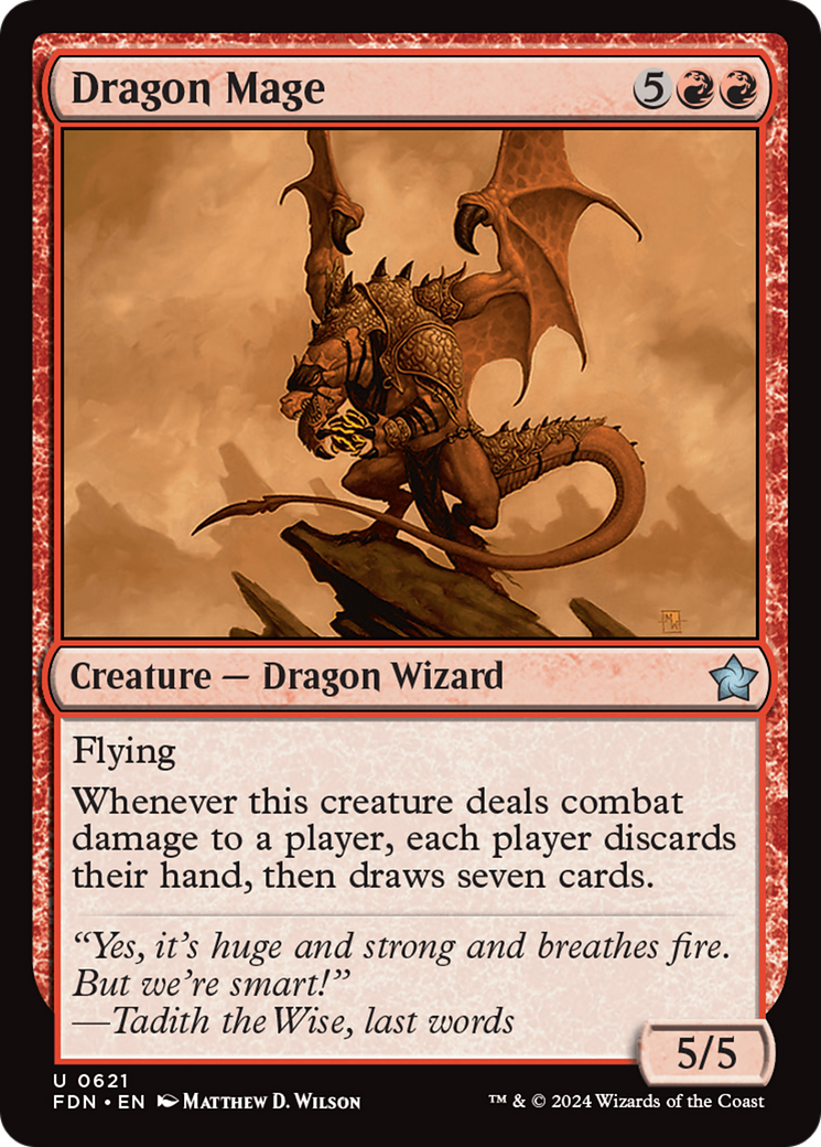 Dragon Mage [Foundations] | Jomio and Rueliete's Cards and Comics