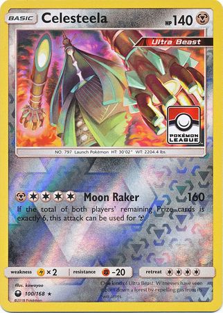 Celesteela (100/168) (League Promo) [Sun & Moon: Celestial Storm] | Jomio and Rueliete's Cards and Comics