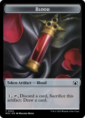 Blood // Shapeshifter Double-Sided Token [March of the Machine Commander Tokens] | Jomio and Rueliete's Cards and Comics