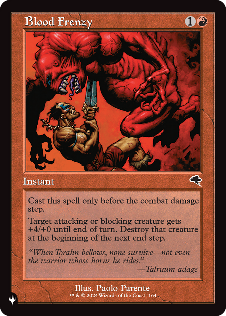 Blood Frenzy [The List] | Jomio and Rueliete's Cards and Comics