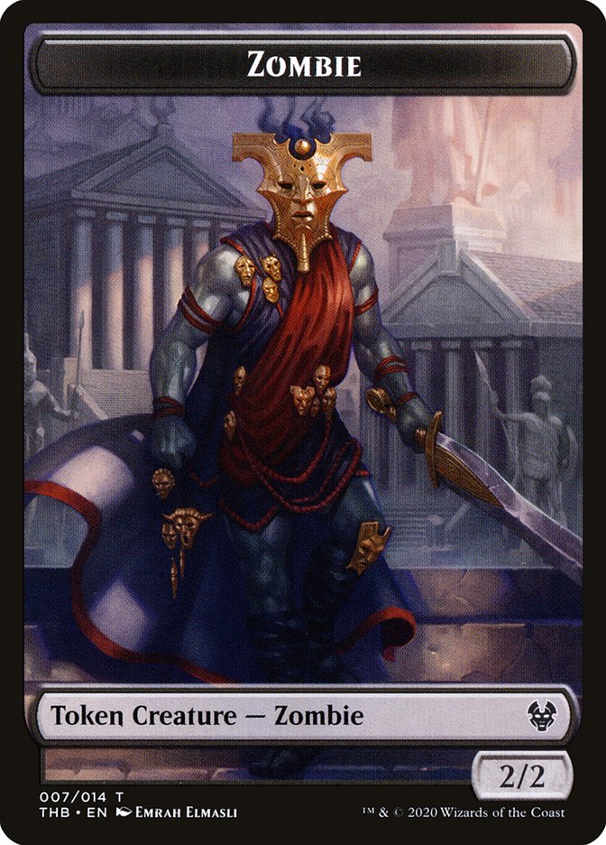 Human Soldier // Zombie Double-Sided Token [Theros Beyond Death Tokens] | Jomio and Rueliete's Cards and Comics