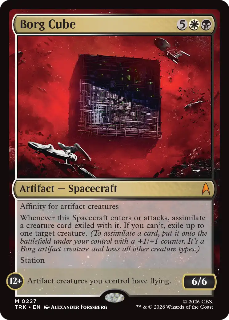 Borg Cube [Star Trek] | Jomio and Rueliete's Cards and Comics