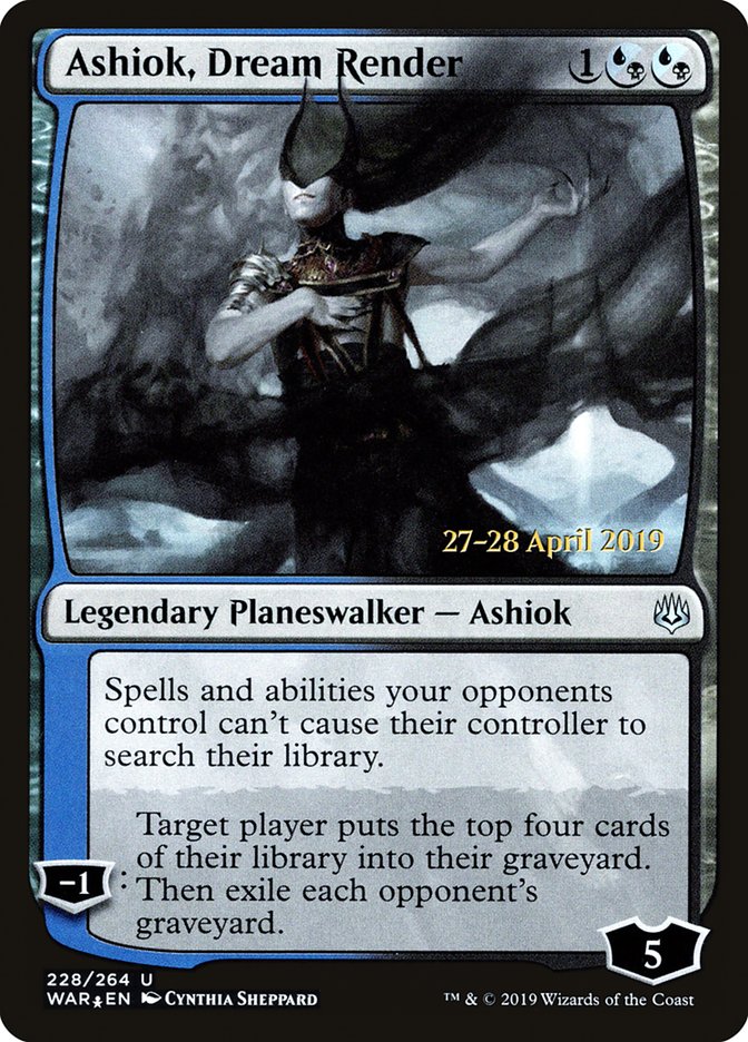 Ashiok, Dream Render [War of the Spark Prerelease Promos] | Jomio and Rueliete's Cards and Comics