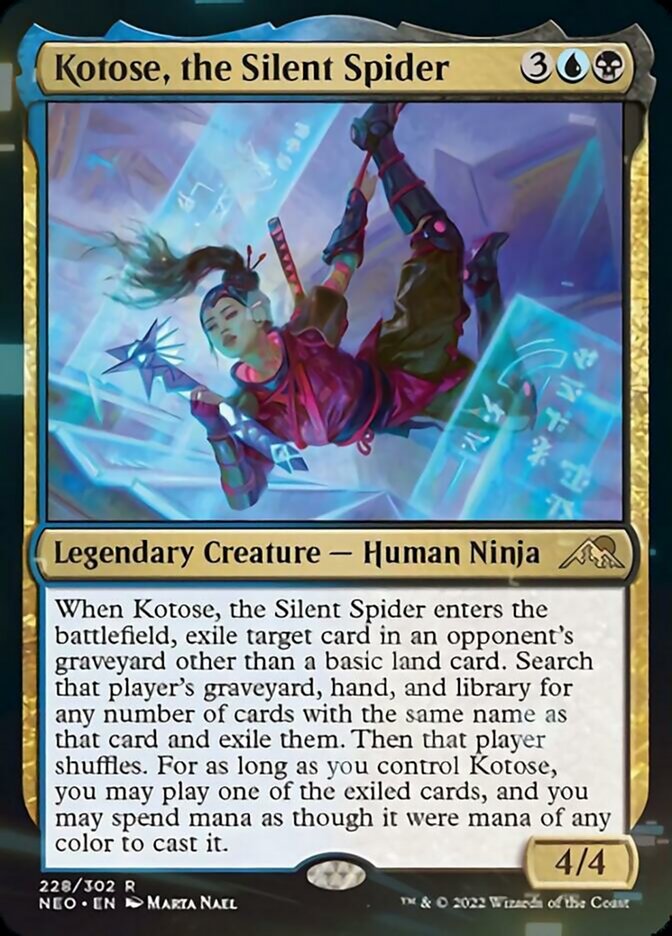 Kotose, the Silent Spider [Kamigawa: Neon Dynasty] | Jomio and Rueliete's Cards and Comics