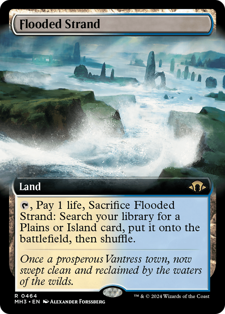 Flooded Strand (Extended Art) [Modern Horizons 3] | Jomio and Rueliete's Cards and Comics