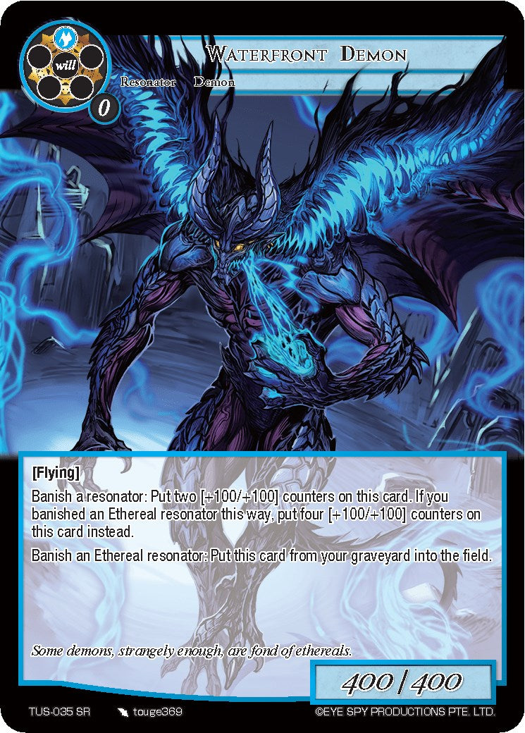 Waterfront Demon (TUS-035 SR) [The Underworld of Secrets] | Jomio and Rueliete's Cards and Comics