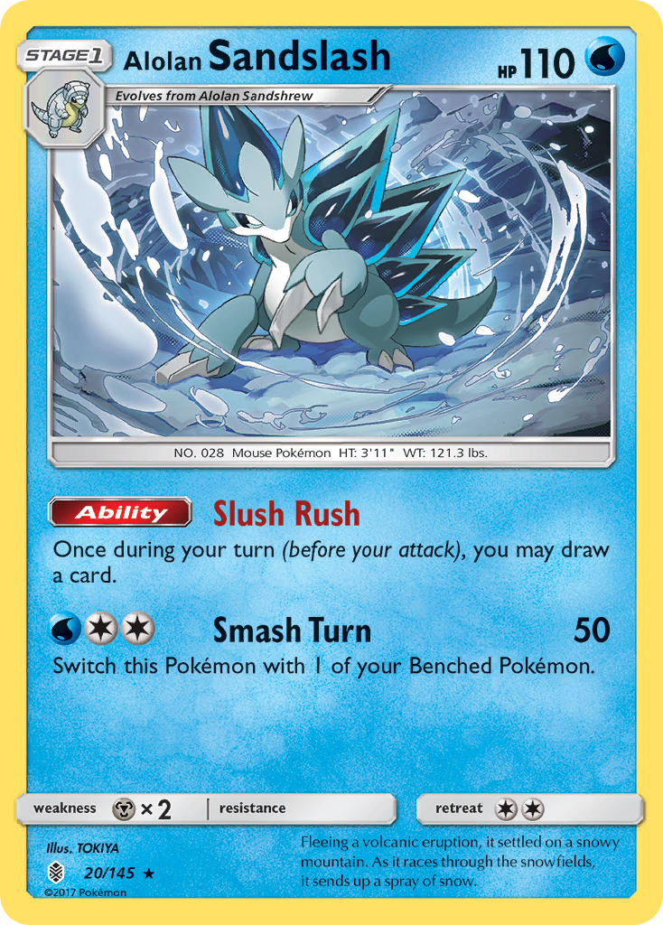 Alolan Sandslash (20/145) [Sun & Moon: Guardians Rising] | Jomio and Rueliete's Cards and Comics