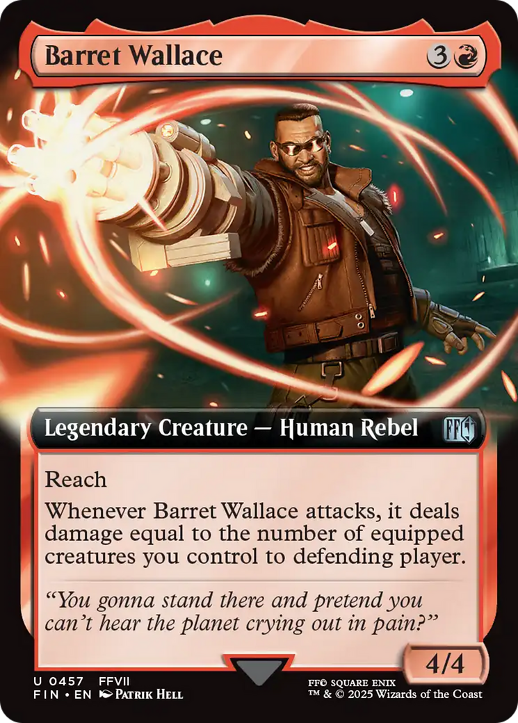 Barret Wallace (Extended Art) [FINAL FANTASY] | Jomio and Rueliete's Cards and Comics