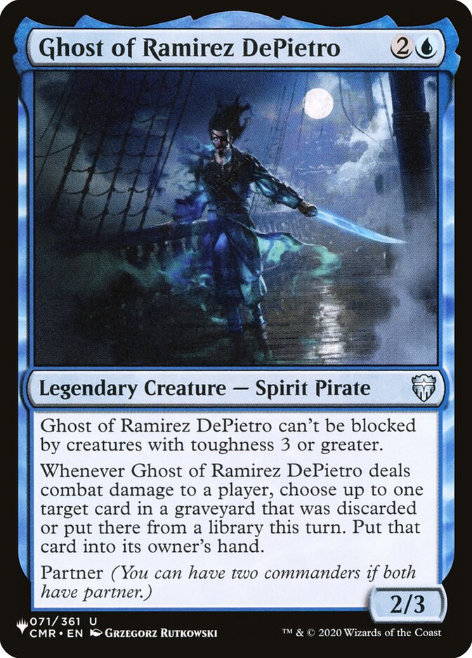 Ghost of Ramirez DePietro [The List] | Jomio and Rueliete's Cards and Comics