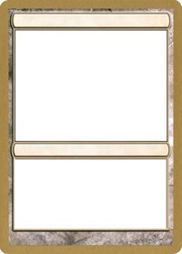 2003 World Championship Blank Card [World Championship Decks 2003] | Jomio and Rueliete's Cards and Comics