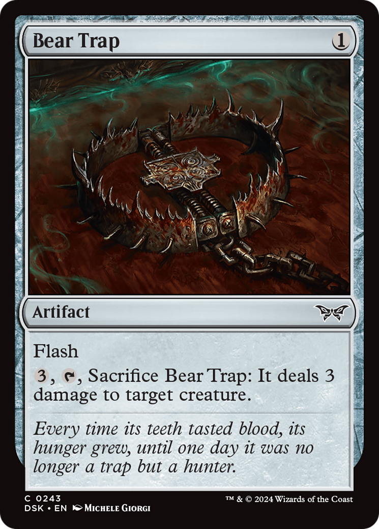 Bear Trap [Duskmourn: House of Horror] | Jomio and Rueliete's Cards and Comics