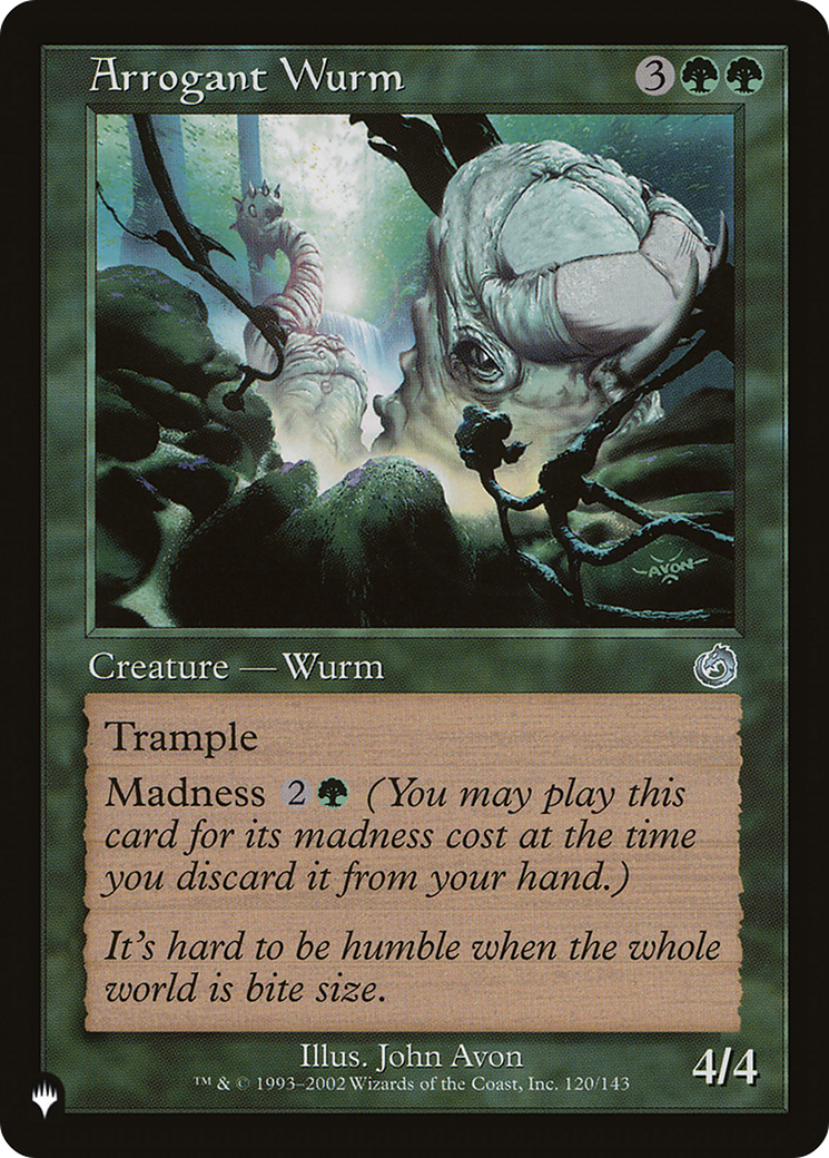 Arrogant Wurm [The List] | Jomio and Rueliete's Cards and Comics