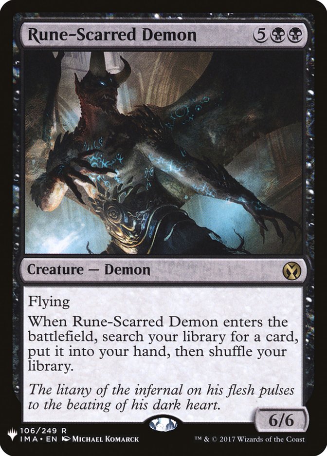 Rune-Scarred Demon [Mystery Booster] | Jomio and Rueliete's Cards and Comics