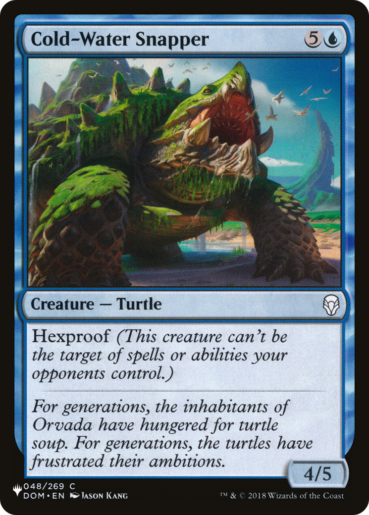 Cold-Water Snapper [The List] | Jomio and Rueliete's Cards and Comics