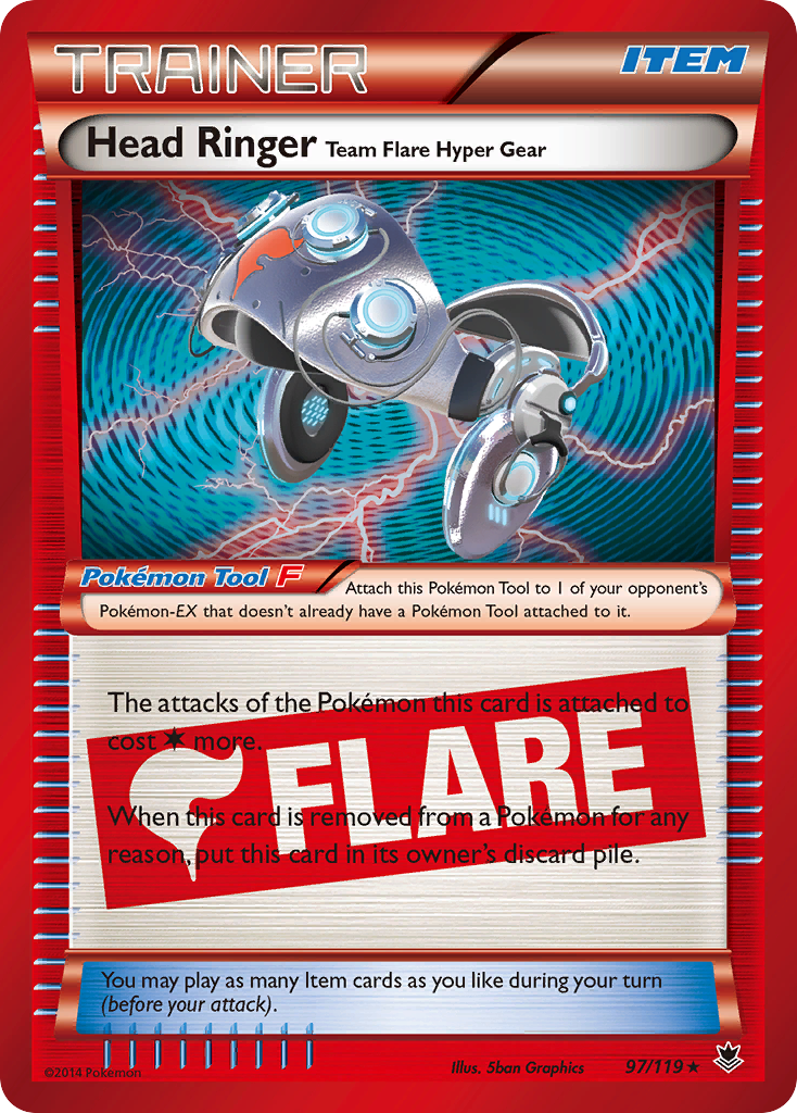Head Ringer Team Flare Hyper Gear (97/119) [XY: Phantom Forces] | Jomio and Rueliete's Cards and Comics