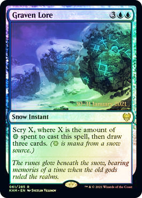 Graven Lore [Kaldheim Prerelease Promos] | Jomio and Rueliete's Cards and Comics
