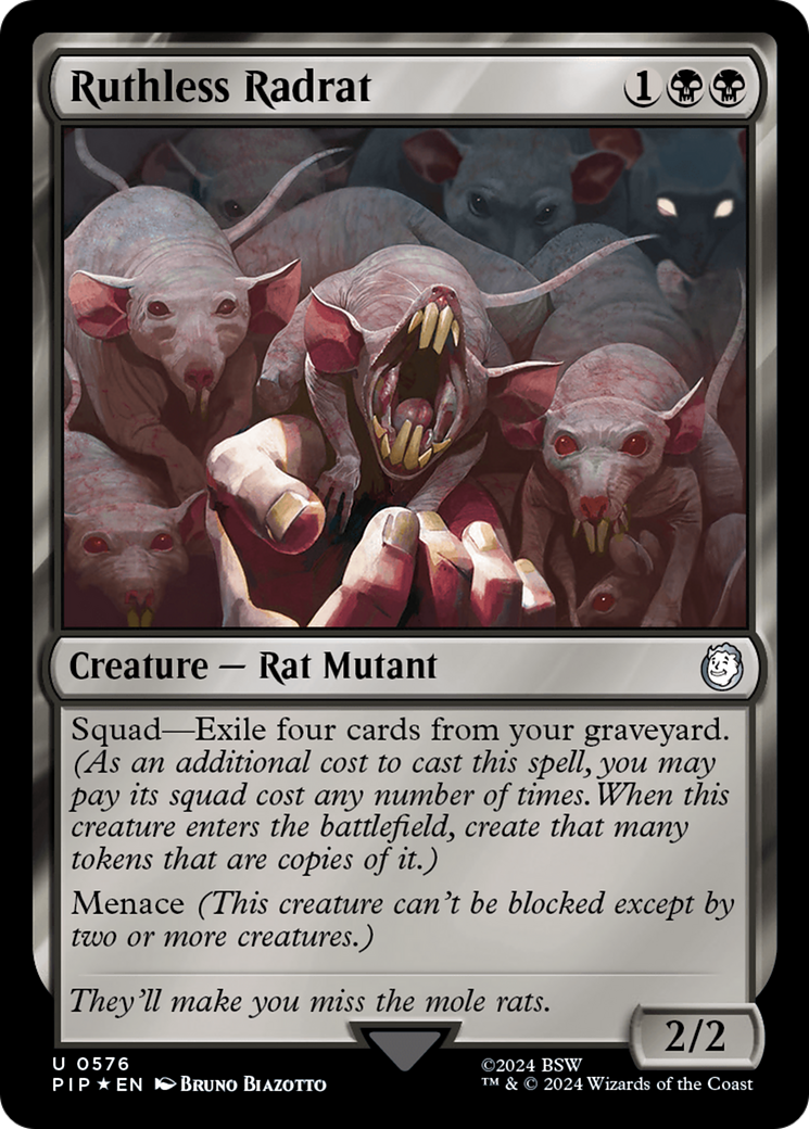 Ruthless Radrat (Surge Foil) [Fallout] | Jomio and Rueliete's Cards and Comics