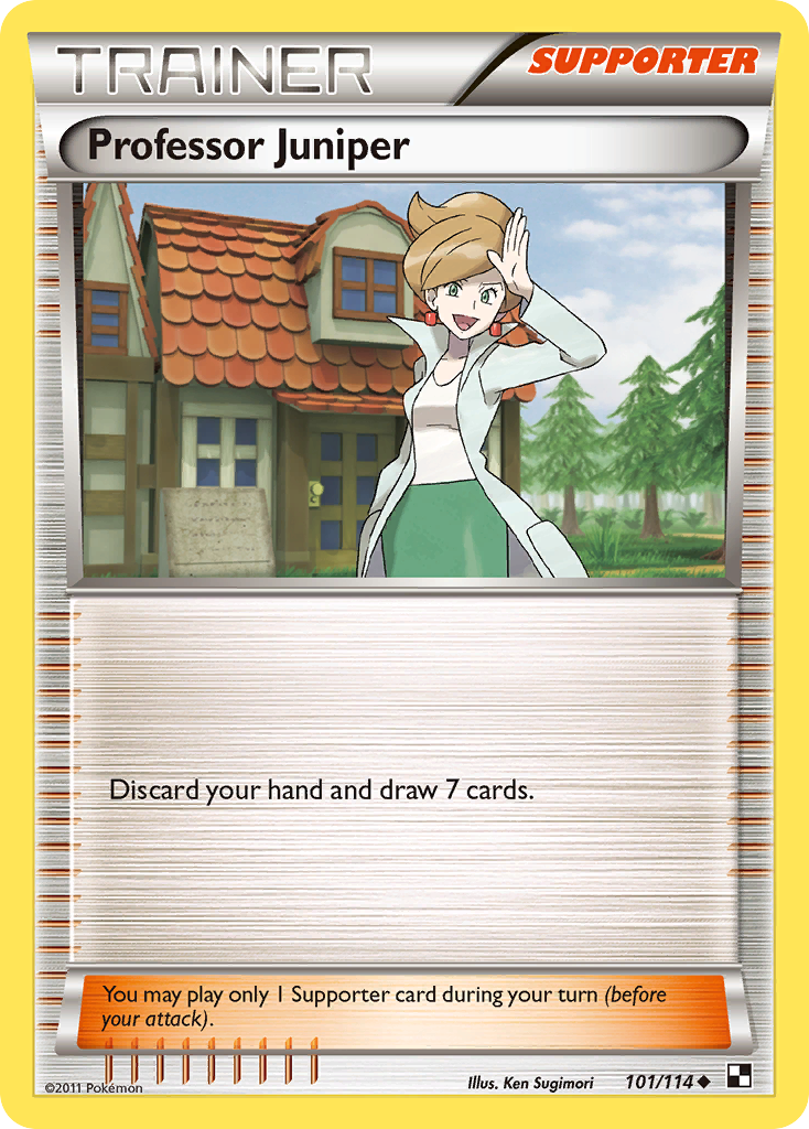 Professor Juniper (101/114) [Black & White: Base Set] | Jomio and Rueliete's Cards and Comics