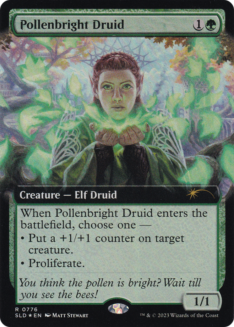 Pollenbright Druid (Extended Art) [Secret Lair Drop Series] | Jomio and Rueliete's Cards and Comics