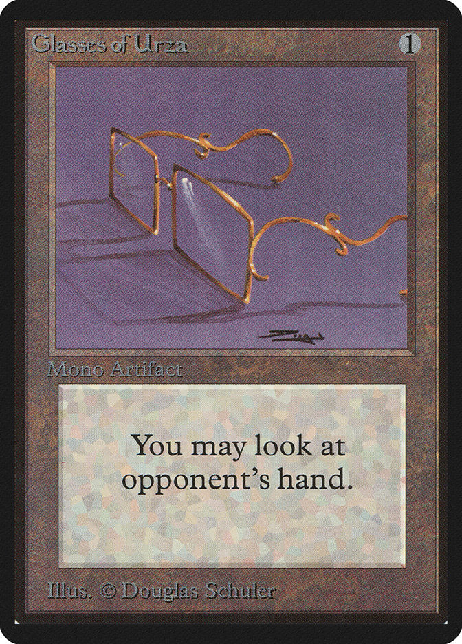 Glasses of Urza [Beta Edition] | Jomio and Rueliete's Cards and Comics