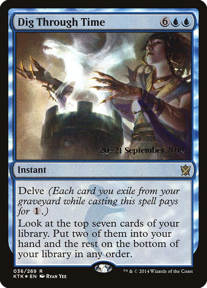 Dig Through Time [Khans of Tarkir Prerelease Promos] | Jomio and Rueliete's Cards and Comics