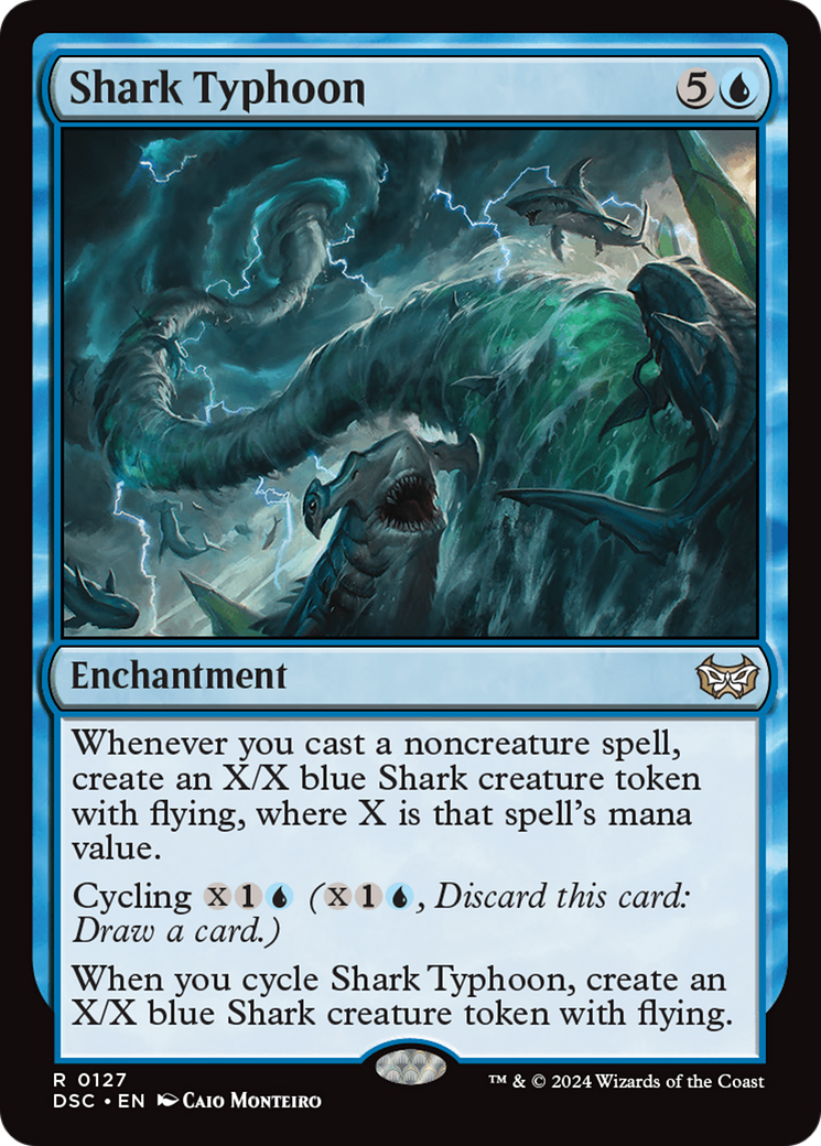 Shark Typhoon [Duskmourn: House of Horror Commander] | Jomio and Rueliete's Cards and Comics