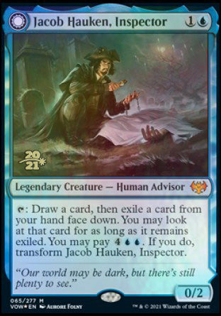 Jacob Hauken, Inspector // Hauken's Insight [Innistrad: Crimson Vow Prerelease Promos] | Jomio and Rueliete's Cards and Comics