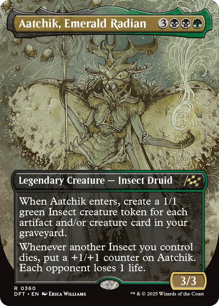 Aatchik, Emerald Radian (Borderless) [Aetherdrift] | Jomio and Rueliete's Cards and Comics