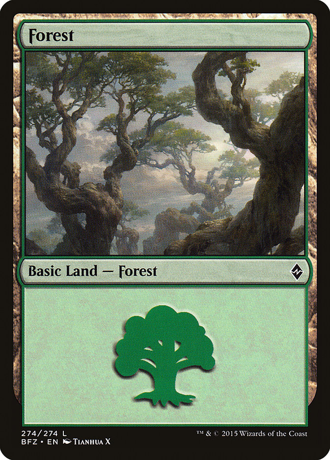 Forest [Battle for Zendikar] | Jomio and Rueliete's Cards and Comics