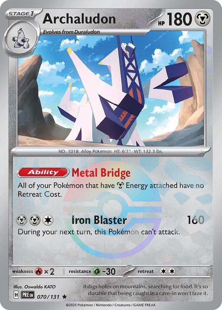Archaludon (070/131) (Poke Ball Pattern) [Scarlet & Violet: Prismatic Evolutions] | Jomio and Rueliete's Cards and Comics
