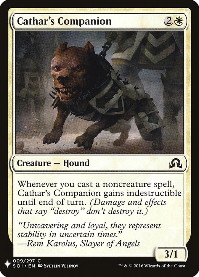 Cathar's Companion [Mystery Booster] | Jomio and Rueliete's Cards and Comics