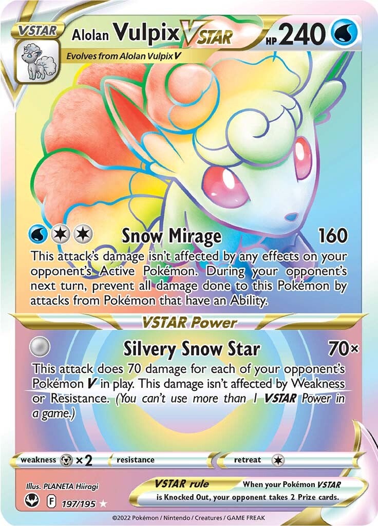 Alolan Vulpix VSTAR (197/195) [Sword & Shield: Silver Tempest] | Jomio and Rueliete's Cards and Comics