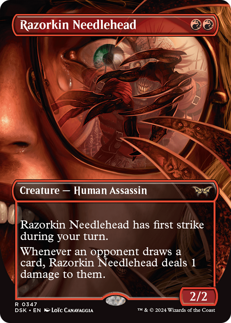 Razorkin Needlehead (Borderless) [Duskmourn: House of Horror] | Jomio and Rueliete's Cards and Comics