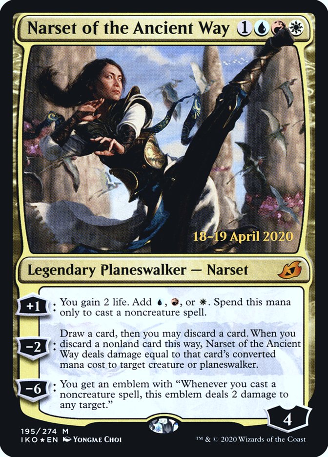 Narset of the Ancient Way [Ikoria: Lair of Behemoths Prerelease Promos] | Jomio and Rueliete's Cards and Comics