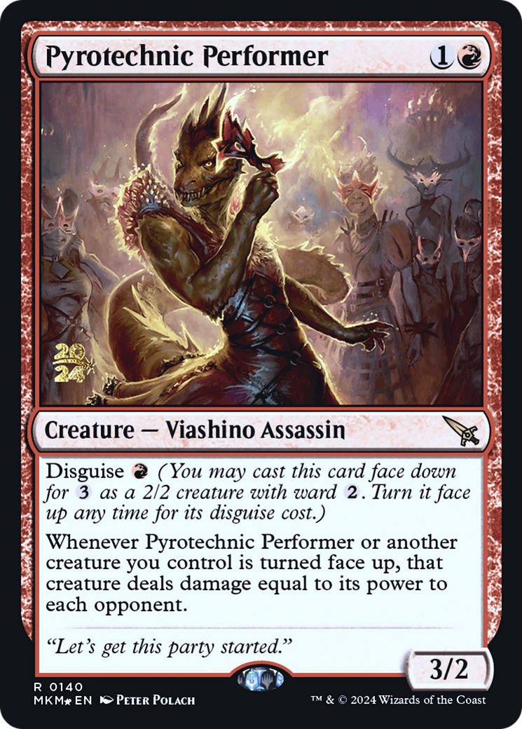 Pyrotechnic Performer [Murders at Karlov Manor Prerelease Promos] | Jomio and Rueliete's Cards and Comics