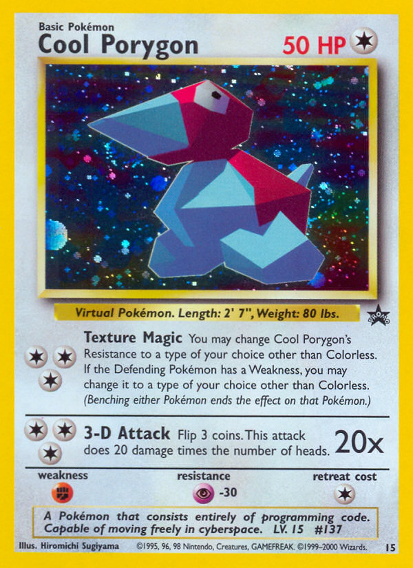 Cool Porygon (15) [Wizards of the Coast: Black Star Promos] | Jomio and Rueliete's Cards and Comics