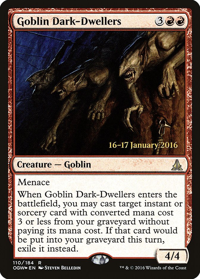 Goblin Dark-Dwellers [Oath of the Gatewatch Prerelease Promos] | Jomio and Rueliete's Cards and Comics