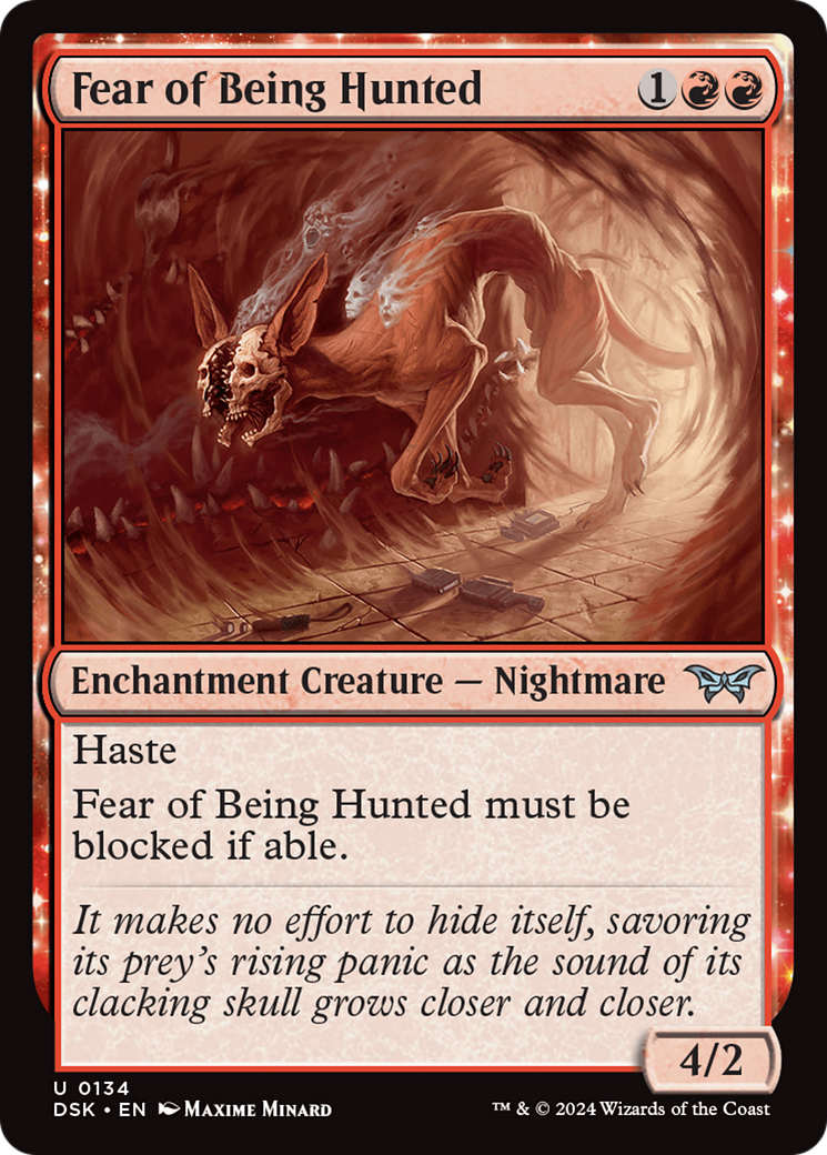 Fear of Being Hunted [Duskmourn: House of Horror] | Jomio and Rueliete's Cards and Comics