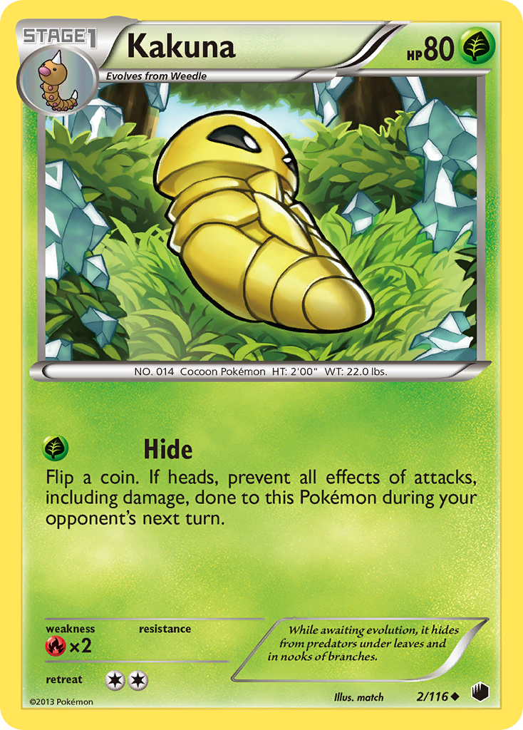 Kakuna (2/116) [Black & White: Plasma Freeze] | Jomio and Rueliete's Cards and Comics