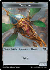 Thopter // Treasure Double-Sided Token [Outlaws of Thunder Junction Commander Tokens] | Jomio and Rueliete's Cards and Comics
