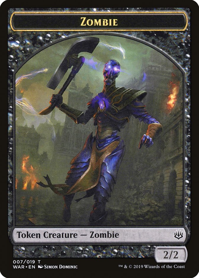 Zombie Token [War of the Spark Tokens] | Jomio and Rueliete's Cards and Comics
