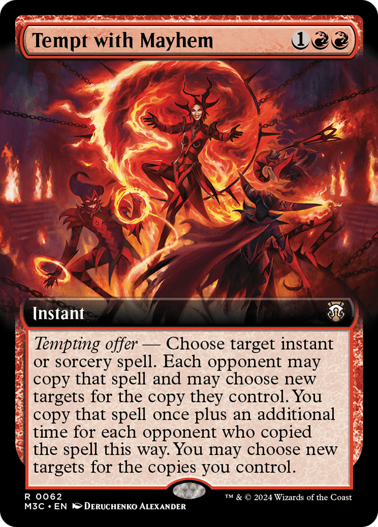 Tempt with Mayhem (Extended Art) (Ripple Foil) [Modern Horizons 3 Commander] | Jomio and Rueliete's Cards and Comics