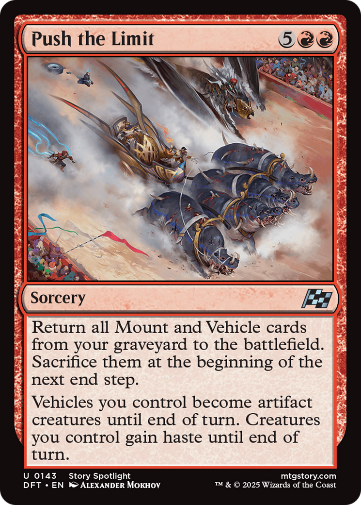 Push the Limit [Aetherdrift] | Jomio and Rueliete's Cards and Comics