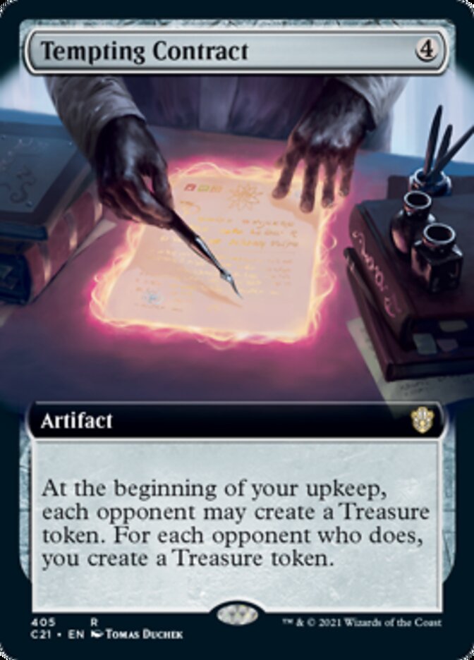 Tempting Contract (Extended Art) [Commander 2021] | Jomio and Rueliete's Cards and Comics